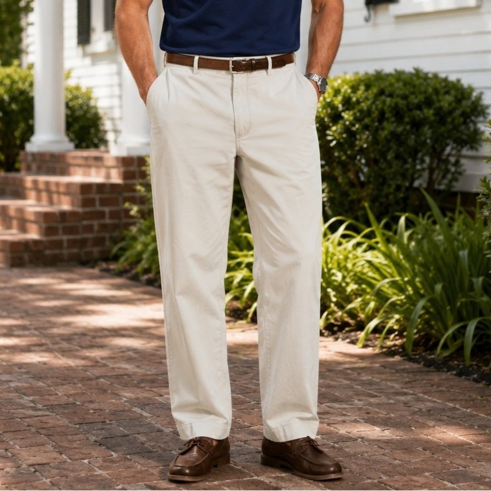 Polo Ralph Lauren Stretch Classic Fit Chino Pants Khaki Tan 38x30 Mens